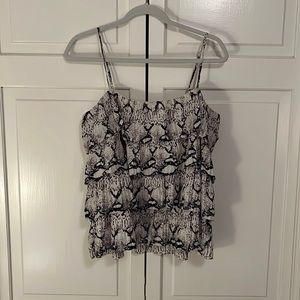 snake print tank top